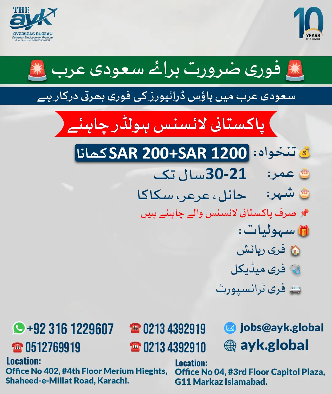 House Driver Jobs in Saudi Arabia for Pakistanis 2026